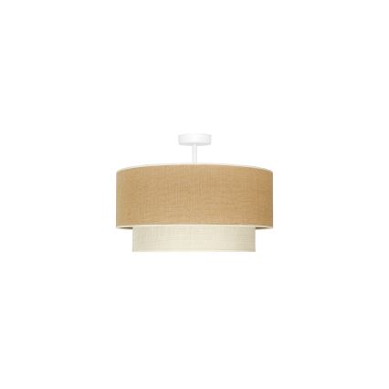 Duolla - Пристельова люстра YUTE BOHO 1xE27/15W/230V діаметр 45 см коричневий/кремовий