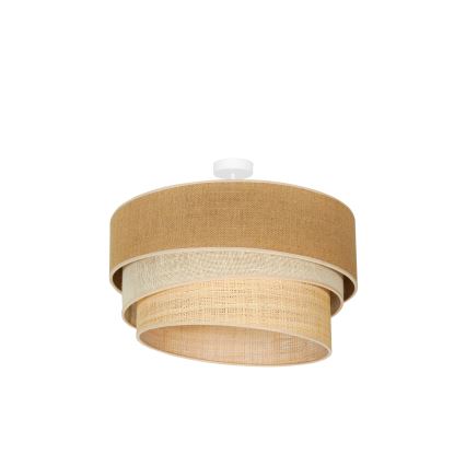 Duolla - Пристельова люстра YUTE TRIO 3xE27/15W/230V діаметр 60 см коричневий/сірий/бежевий