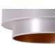 Duolla - Подвесная люстра NANTES 1xE27/15W/230V диаметр 45 см серебряный/медь