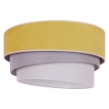 Duolla - Потолочный светильник TRIO 1xE27/15W/230V диаметр 45 см желтый/серый/белый