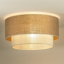 Duolla - Потолочный светильник YUTE BOHO 3xE27/15W/230V диаметр 60 см коричневый/серый
