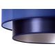 Duolla - Підвісна люстра NANTES 1xE27/15W/230V діаметр 45 см синій/срібний