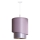 Duolla - Підвісна люстра PARIS 1xE27/15W/230V діаметр 40 см рожевий/срібний/мідний