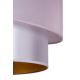 Duolla - Підвісна люстра PARIS 1xE27/15W/230V діаметр 40 см рожевий/срібний/мідний