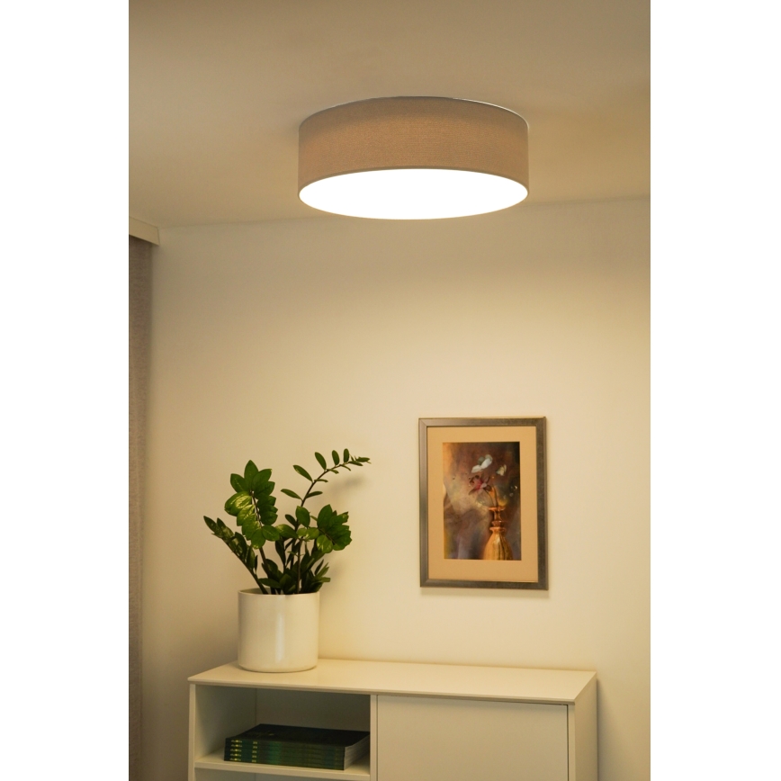 Duolla - Стельовий LED світильник CORTINA LED/26W/230V діаметр 30 см 4000K сірий