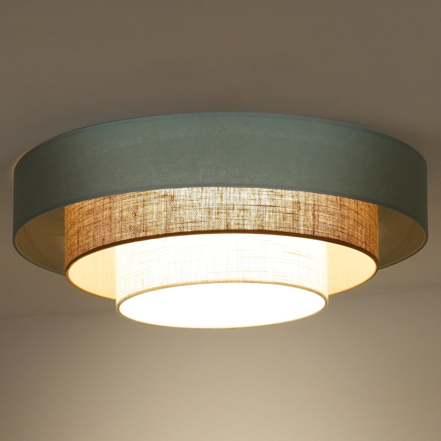 Duolla - Стельовий LED світильник LUNETA LED/26W/230V діаметр 60 см 4000K бірюзовий/бежевий/кремовий