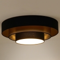 Duolla - Стельовий LED світильник LUNETA LED/26W/230V діаметр 60 см 4000K чорний/золотий