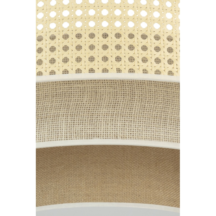 Duolla - Стельовий LED світильник LUNETA LED/26W/230V діаметр 60 см 4000K ротанґ/бежевий/коричневий