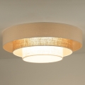 Duolla - Стельовий LED світильник LUNETA LED/26W/230V діаметр 60 см 4000K ротанґ/бежевий/коричневий