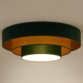 Duolla - Стельовий LED світильник LUNETA LED/26W/230V діаметр 60 см 4000K зелений/золотий