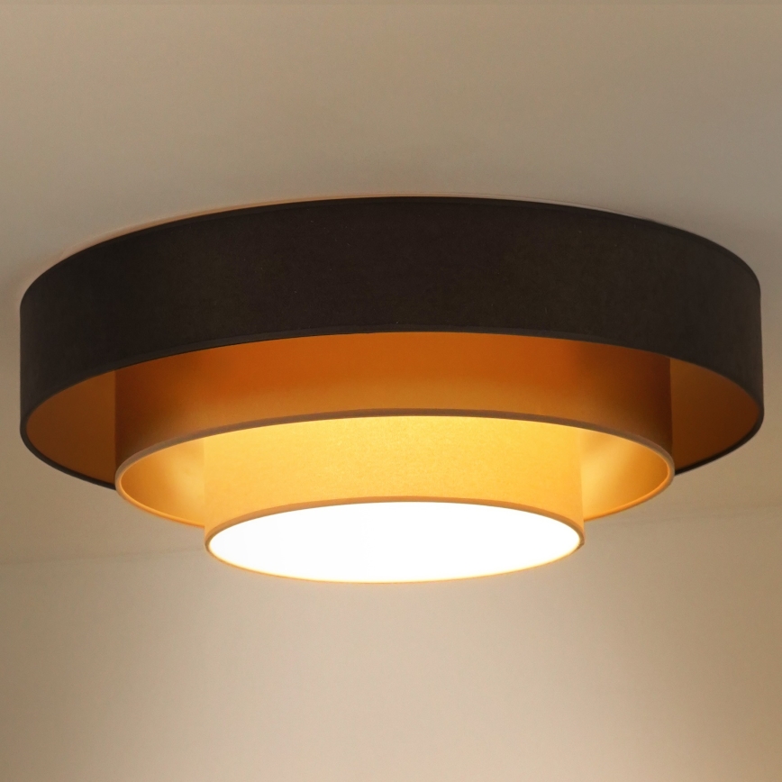 Duolla - Стельовий LED світильник LUNETA LED/26W/230V діаметр 60 см 4000K коричневий/золотий/кремовий