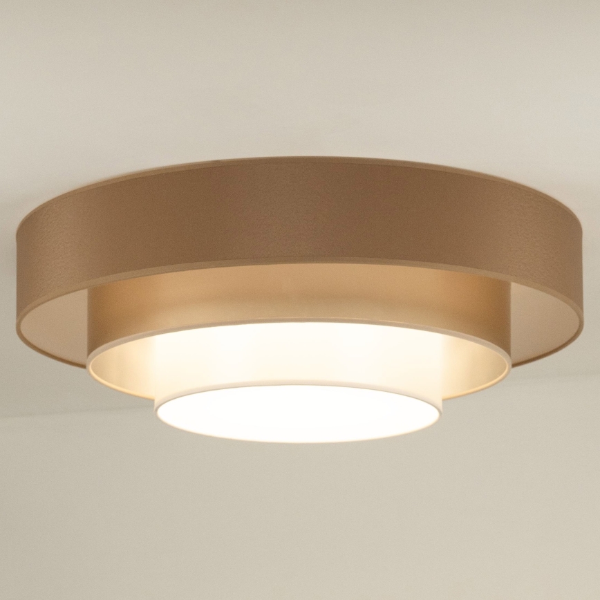 Duolla - Стельовий LED світильник LUNETA LED/26W/230V діаметр 60 см 4000K коричневий/золотий/білий