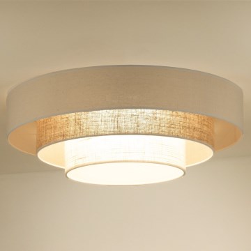 Duolla - Стельовий LED світильник LUNETA LED/26W/230V діаметр 60 см 4000K кремовий/коричневий