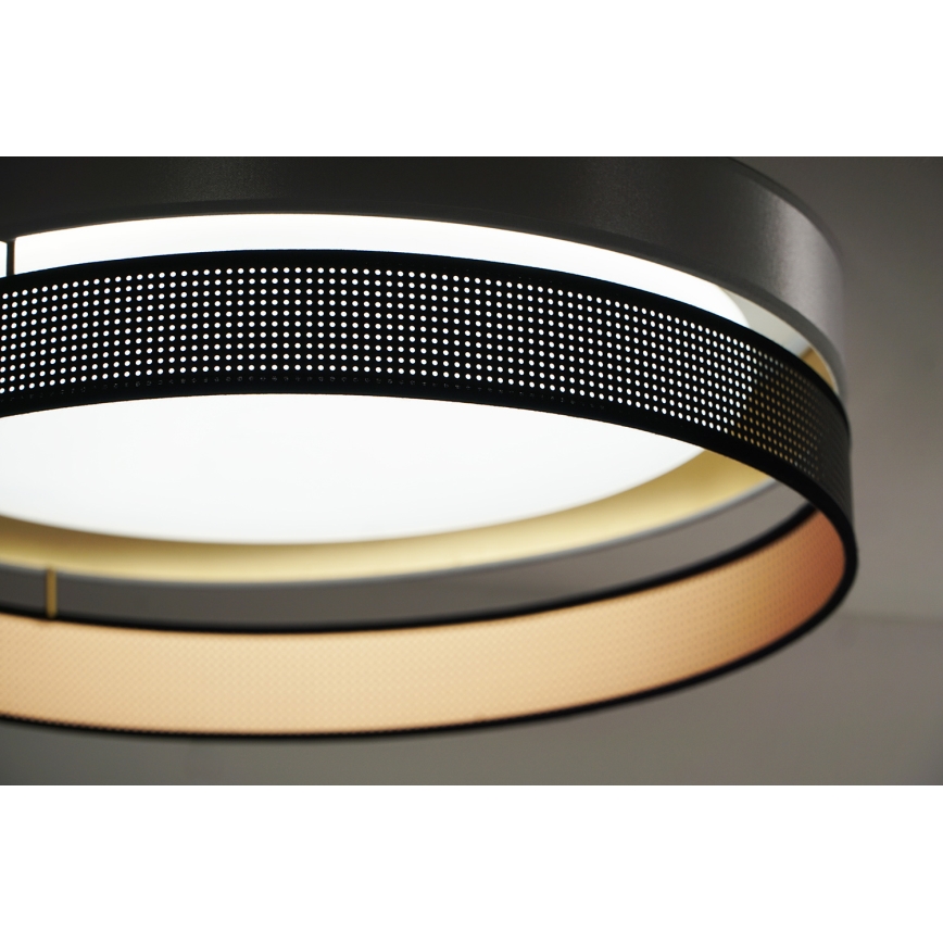 Duolla - Стельовий LED світильник ROLLER DUO SHINY LED/24W/230V діаметр 45 см срібний/чорний