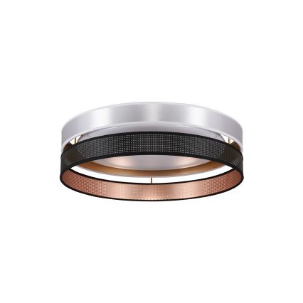 Duolla - Стельовий LED світильник ROLLER DUO SHINY LED/24W/230V діаметр 45 см срібний/чорний