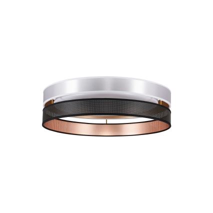 Duolla - Стельовий LED світильник ROLLER DUO SHINY LED/24W/230V діаметр 45 см срібний/чорний