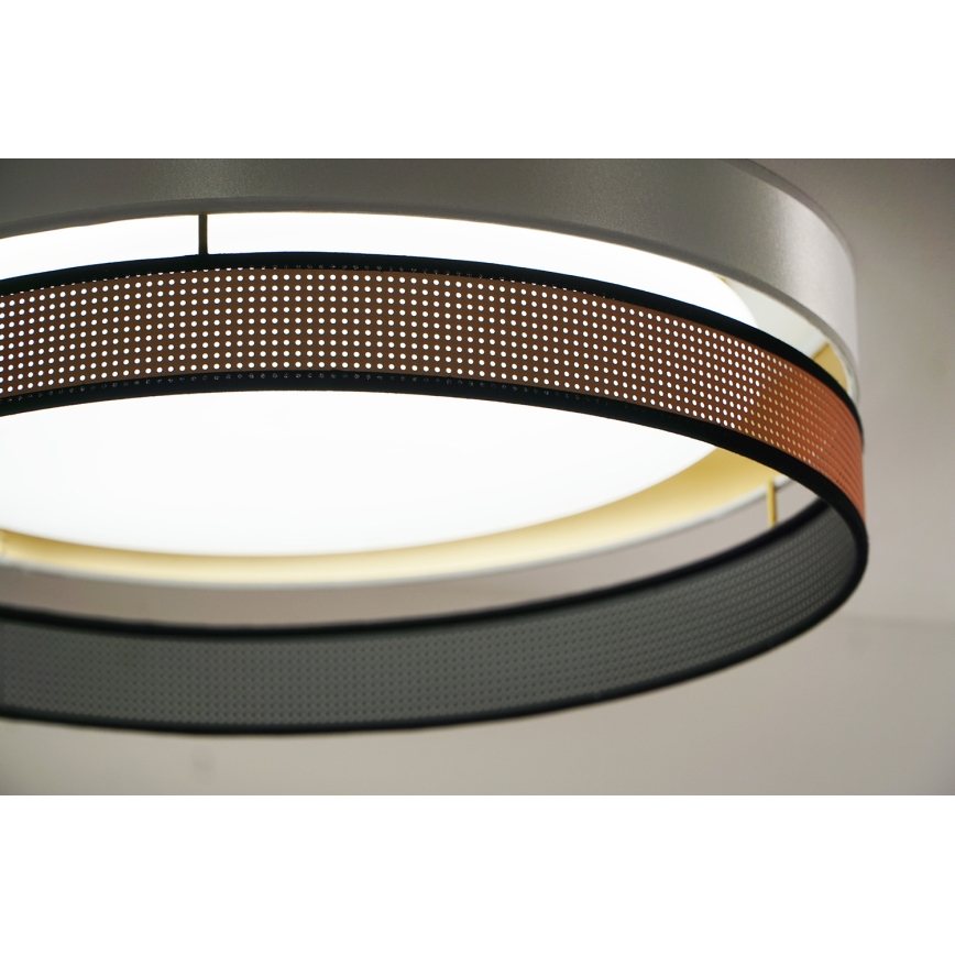 Duolla - Стельовий LED світильник ROLLER DUO SHINY LED/24W/230V діаметр 45 см білий/мідний