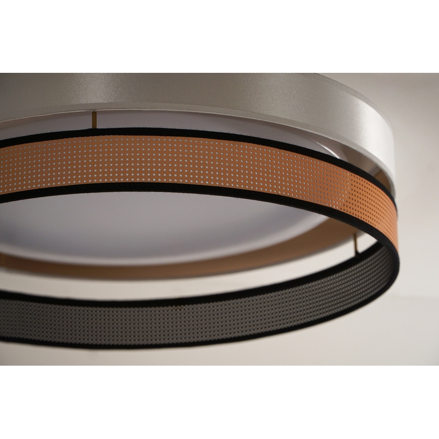 Duolla - Стельовий LED світильник ROLLER DUO SHINY LED/24W/230V діаметр 45 см білий/мідний