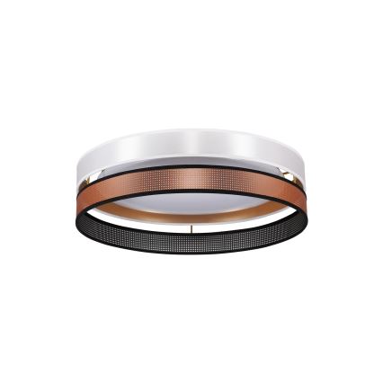Duolla - Стельовий LED світильник ROLLER DUO SHINY LED/24W/230V діаметр 45 см білий/мідний