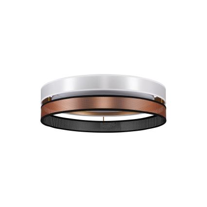Duolla - Стельовий LED світильник ROLLER DUO SHINY LED/24W/230V діаметр 45 см білий/мідний