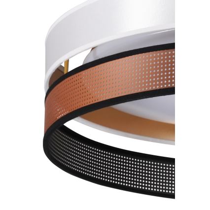 Duolla - Стельовий LED світильник ROLLER DUO SHINY LED/24W/230V діаметр 45 см білий/мідний