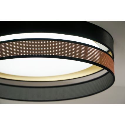 Duolla - Стельовий LED світильник ROLLER DUO SHINY LED/24W/230V діаметр 45 см чорний/мідний