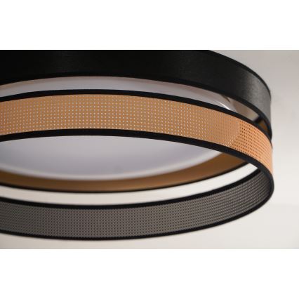 Duolla - Стельовий LED світильник ROLLER DUO SHINY LED/24W/230V діаметр 45 см чорний/мідний