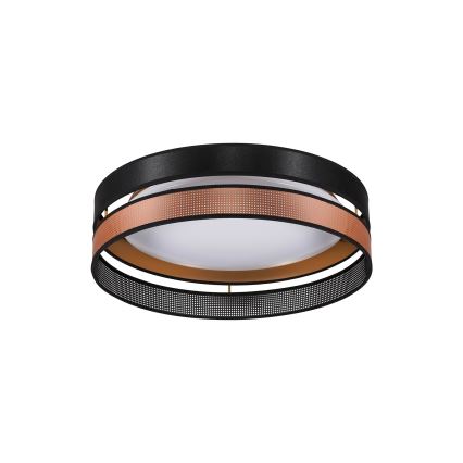 Duolla - Стельовий LED світильник ROLLER DUO SHINY LED/24W/230V діаметр 45 см чорний/мідний