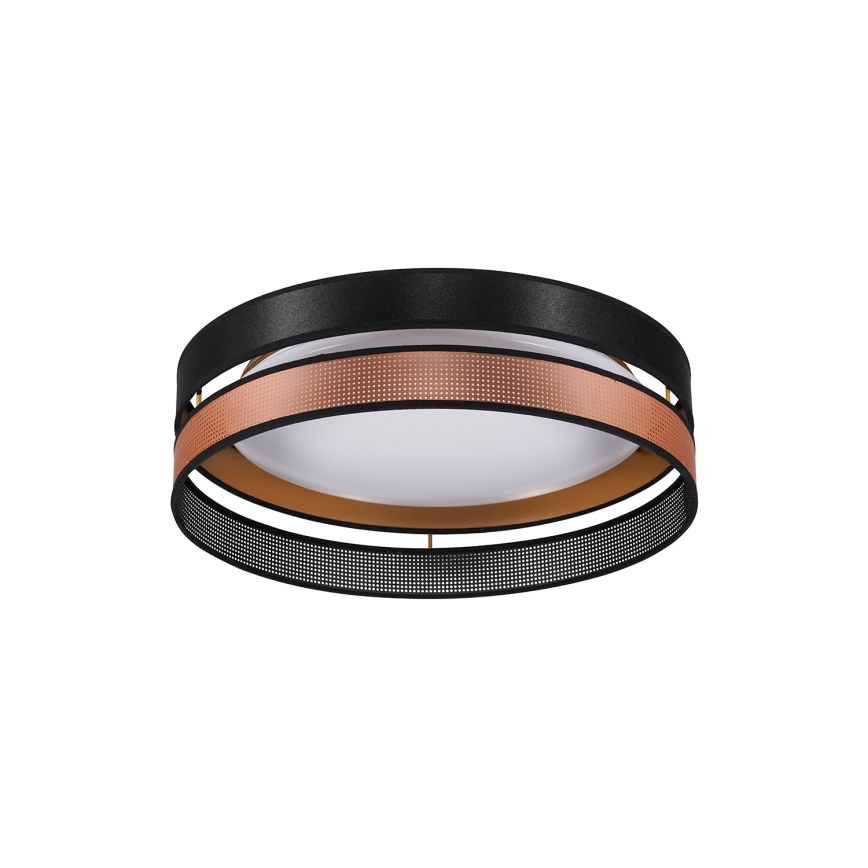 Duolla - Стельовий LED світильник ROLLER DUO SHINY LED/24W/230V діаметр 45 см чорний/мідний