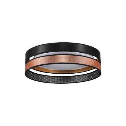 Duolla - Стельовий LED світильник ROLLER DUO SHINY LED/24W/230V діаметр 45 см чорний/мідний