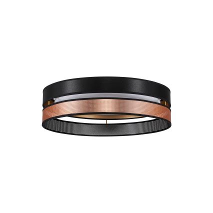 Duolla - Стельовий LED світильник ROLLER DUO SHINY LED/24W/230V діаметр 45 см чорний/мідний