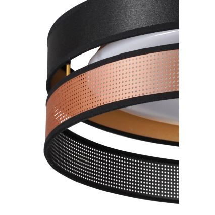 Duolla - Стельовий LED світильник ROLLER DUO SHINY LED/24W/230V діаметр 45 см чорний/мідний