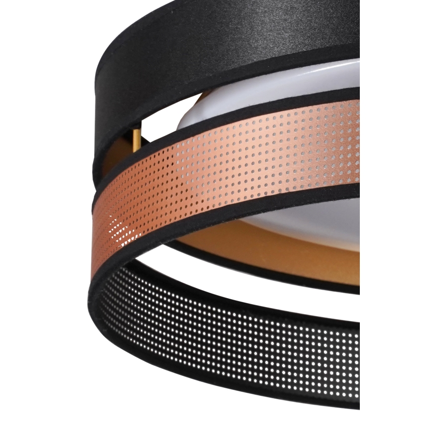 Duolla - Стельовий LED світильник ROLLER DUO SHINY LED/24W/230V діаметр 45 см чорний/мідний