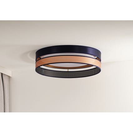 Duolla - Стельовий LED світильник ROLLER DUO SHINY LED/24W/230V діаметр 45 см синій/мідний