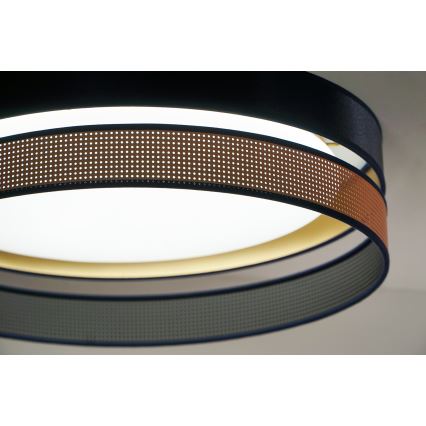 Duolla - Стельовий LED світильник ROLLER DUO SHINY LED/24W/230V діаметр 45 см синій/мідний
