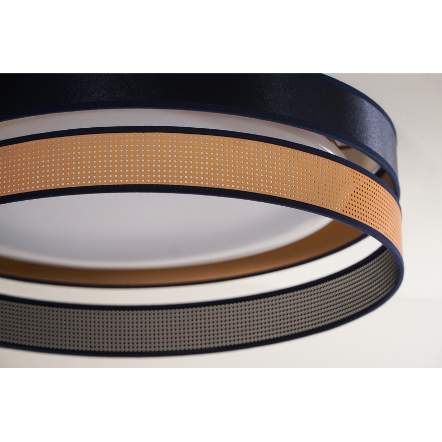 Duolla - Стельовий LED світильник ROLLER DUO SHINY LED/24W/230V діаметр 45 см синій/мідний