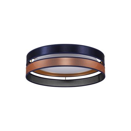 Duolla - Стельовий LED світильник ROLLER DUO SHINY LED/24W/230V діаметр 45 см синій/мідний