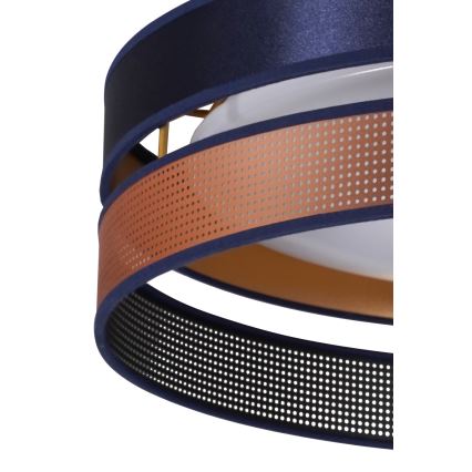 Duolla - Стельовий LED світильник ROLLER DUO SHINY LED/24W/230V діаметр 45 см синій/мідний