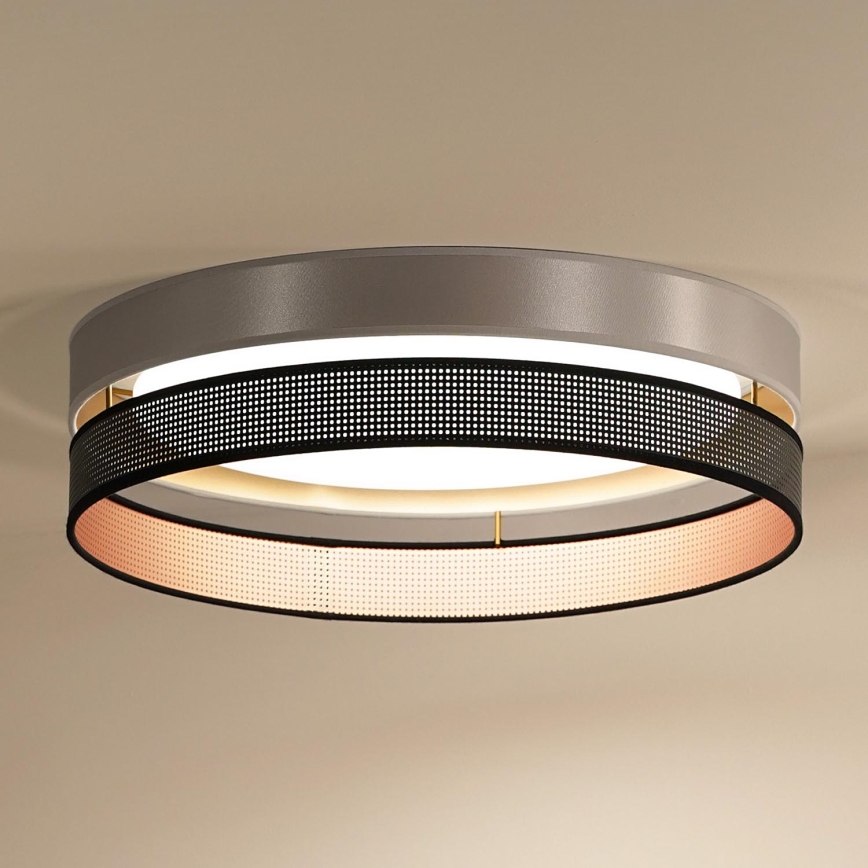 Duolla - Стельовий LED світильник ROLLER DUO SHINY LED/24W/230V діаметр 45 см срібний/чорний