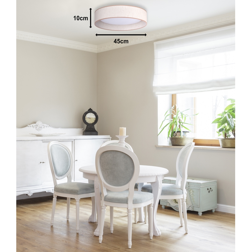 Duolla - Стельовий LED світильник ROLLER LED/24W/230V діаметр 45 см бежевий
