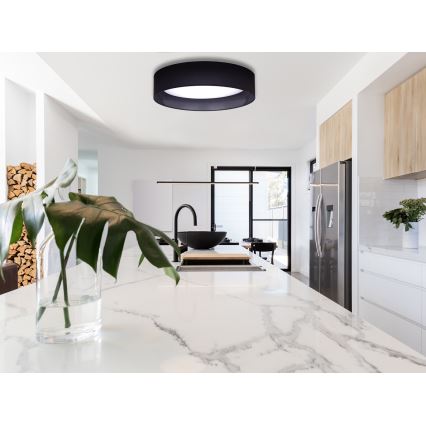 Duolla - Стельовий LED світильник ROLLER LED/24W/230V діаметр 45 см чорний