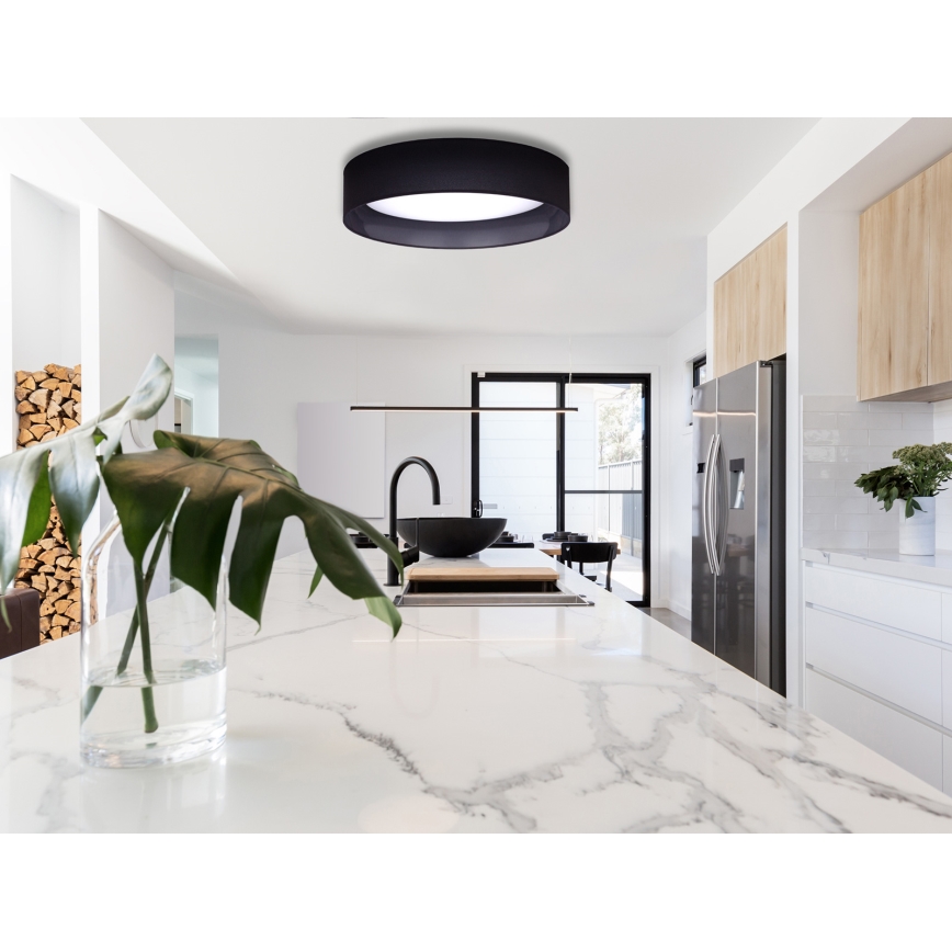 Duolla - Стельовий LED світильник ROLLER LED/24W/230V діаметр 45 см чорний
