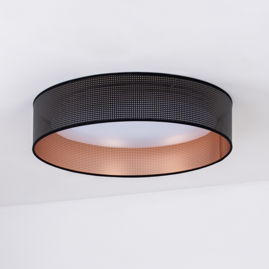 Duolla - Стельовий LED світильник ROLLER LED/24W/230V діаметр 45 см чорний/мідний