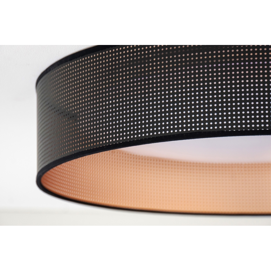 Duolla - Стельовий LED світильник ROLLER LED/24W/230V діаметр 45 см чорний/мідний