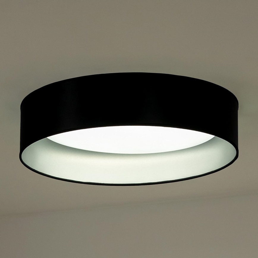 Duolla - Стельовий LED світильник ROLLER LED/24W/230V діаметр 45 см чорний/срібний