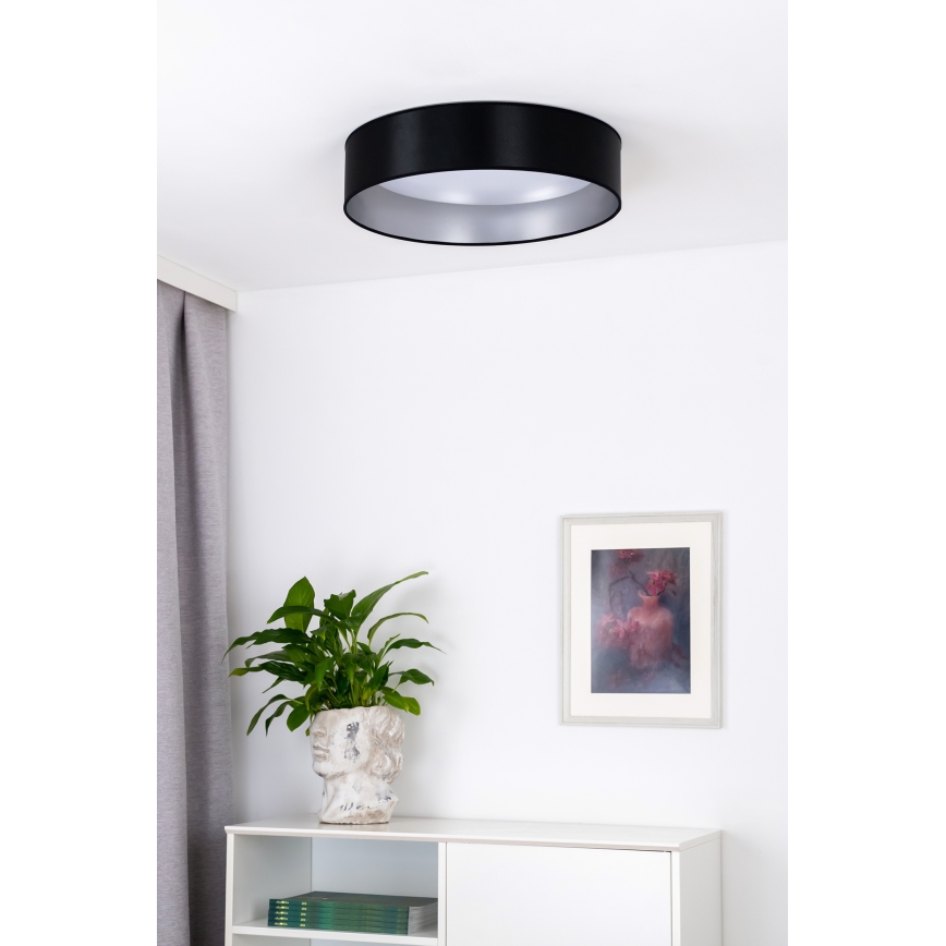Duolla - Стельовий LED світильник ROLLER LED/24W/230V діаметр 45 см чорний/срібний