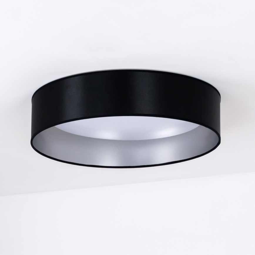 Duolla - Стельовий LED світильник ROLLER LED/24W/230V діаметр 45 см чорний/срібний