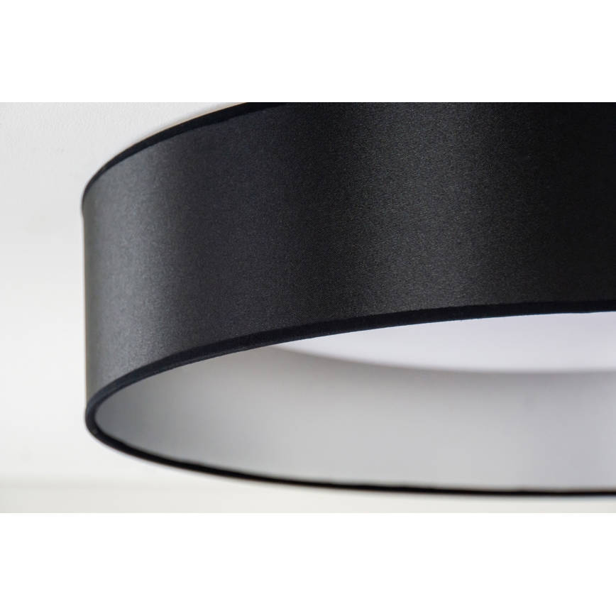 Duolla - Стельовий LED світильник ROLLER LED/24W/230V діаметр 45 см чорний/срібний