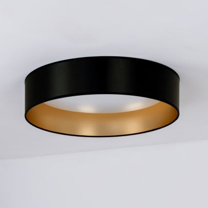 Duolla - Стельовий LED світильник ROLLER LED/24W/230V діаметр 45 см чорний/золотий