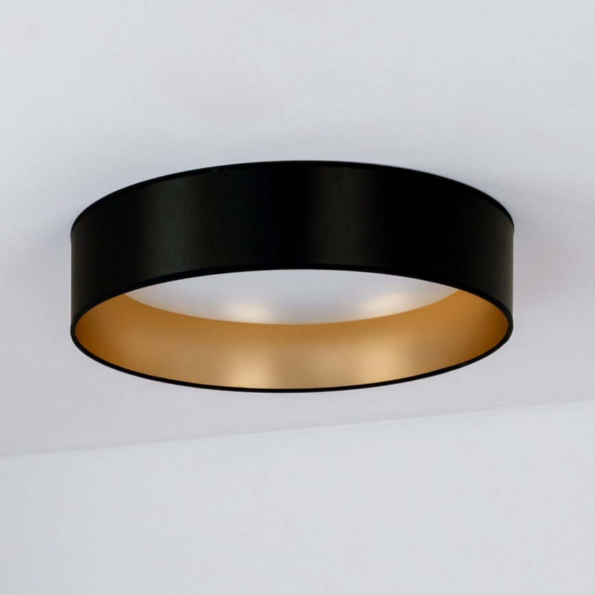 Duolla - Стельовий LED світильник ROLLER LED/24W/230V діаметр 45 см чорний/золотий